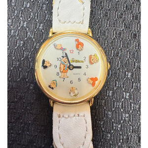 Waltham The Flintstones White & Gold Quartz - Runs